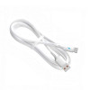 Akyga AK-USB-59 USB kabelis USB-A (m) / USB-C (m), USB 2.0, 12W, 1 m, baltas, silikoninis