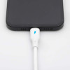 Akyga AK-USB-59 USB kabelis USB-A (m) / USB-C (m), USB 2.0, 12W, 1 m, baltas, silikoninis
