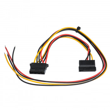 Akyga AK-SC-23 kompiuterio maitinimo bloko serviso kabelis Molex (lizdas) / SATA (lizdas), 40 / 15 cm