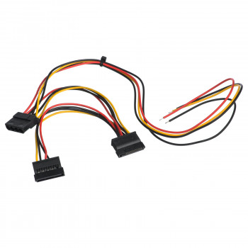 Akyga AK-SC-24 kompiuterio maitinimo bloko serviso kabelis Molex (lizdas) / 2x SATA (lizdas), 40 / 15 / 15 cm