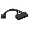 Akyga AK-CA-76 ATX 24-pin (20+4) į Lenovo 10-pin pagrindinės plokštės maitinimo adapterio kabelis, 10 cm
