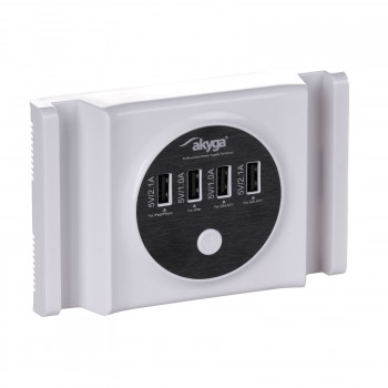 Universalus maitinimo adapteris Akyga AK-TB-05 5.0V / 6.0A 30W 4x USB A 1.5m