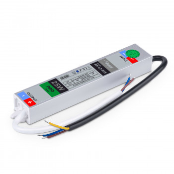 Akyga AK-L2-025 hermetiškas impulsinis LED maitinimo šaltinis 12 V, 2 A, 25 W, IP67