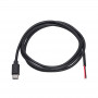 Akyga AK-SC-38 USB-C (kištukas) serviso kabelis su atviru galu, 10 W (5 V / 2 A), 1 m, juodas