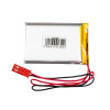 Akyga AKY0638 LP603450 Li-Po akumuliatorius 3,7 V 1200 mAh su PCM, JST 2,54 mm 2 kontaktų jungtimi, 100 mm laidais