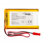 Akyga AKY0107 LP503759 Li-Po akumuliatorius 3,7 V 1350 mAh su PCM, JST 2,54 mm 2 kontaktų jungtimi, 150 mm laidais