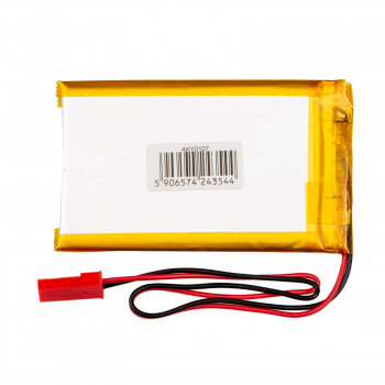 Akyga AKY0107 LP503759 Li-Po akumuliatorius 3,7 V 1350 mAh su PCM, JST 2,54 mm 2 kontaktų jungtimi, 150 mm laidais
