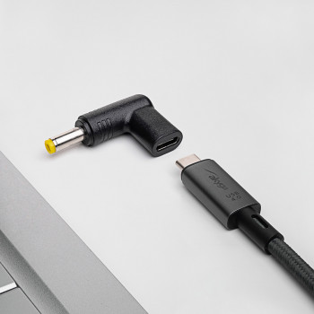 Akyga AK-ND-C03 USB-C – DC 4,8 x 1,7 mm adapteris nešiojamojo kompiuterio įkrovimui, 18,5-20 V, 100 W