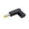 Akyga AK-ND-C03 USB-C – DC 4,8 x 1,7 mm adapteris nešiojamojo kompiuterio įkrovimui, 18,5-20 V, 100 W