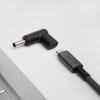 Akyga AK-ND-C10 USB-C – DC 4,5 x 3,0 mm + kaištis adapteris nešiojamojo kompiuterio įkrovimui, 18,5-20 V, 100 W, skirtas Dell