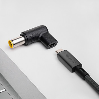 Akyga AK-ND-C12 USB-C – DC 7,9 x 5,5 mm + kaištis adapteris nešiojamojo kompiuterio įkrovimui, 18,5-20 V, 100 W