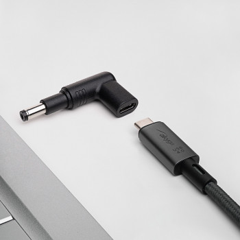 Akyga AK-ND-C13 USB-C – DC 4,8 x 1,7 mm adapteris nešiojamojo kompiuterio įkrovimui, 18,5-20 V, 100 W