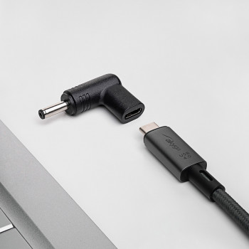 Akyga AK-ND-C15 USB-C – DC 4,0 x 1,3 mm adapteris nešiojamojo kompiuterio įkrovimui, 18,5-20 V, 100 W