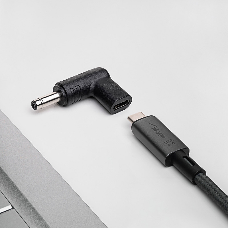 Akyga AK-ND-C17 USB-C – DC 4,8 x 1,7 mm adapteris nešiojamojo kompiuterio įkrovimui, 18,5-20 V, 100 W