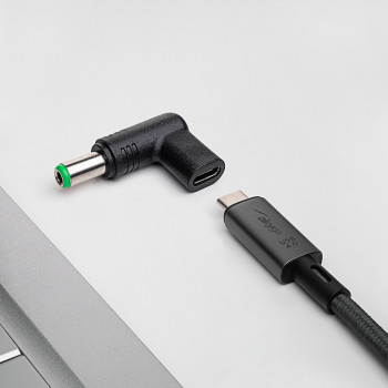 Akyga AK-ND-C18 USB-C – DC 6,3 x 3,0 mm adapteris nešiojamojo kompiuterio įkrovimui, 15-16 V, 100 W