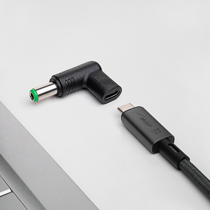 Akyga AK-ND-C18 USB-C – DC 6,3 x 3,0 mm adapteris nešiojamojo kompiuterio įkrovimui, 15-16 V, 100 W