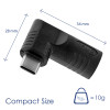 Akyga AK-ND-D01 DC 7,9 x 5,5 mm + kaištis – USB-C PD adapteris nešiojamojo kompiuterio įkrovikliui, 65 W