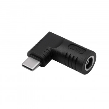 Akyga AK-ND-D04 DC 6,5 x 4,4 mm + kaištis – USB-C PD adapteris nešiojamojo kompiuterio įkrovikliui, 65 W
