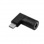 Akyga AK-ND-D04 DC 6,5 x 4,4 mm + kaištis – USB-C PD adapteris nešiojamojo kompiuterio įkrovikliui, 65 W