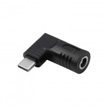 Akyga AK-ND-D09 DC 5,5 x 3,0 mm + kaištis – USB-C PD adapteris nešiojamojo kompiuterio įkrovikliui, 65 W, skirtas HP