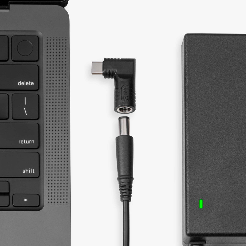 Akyga AK-ND-D15 DC 2,5 x 0,7 mm – USB-C PD adapteris nešiojamojo kompiuterio įkrovikliui, 65 W