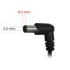 Akyga AK-ND-76 automobilinis nešiojamojo kompiuterio įkroviklis 19,5 V / 2,31 A, 45 W, 4,5 x 3,0 mm + kaištis, skirtas HP