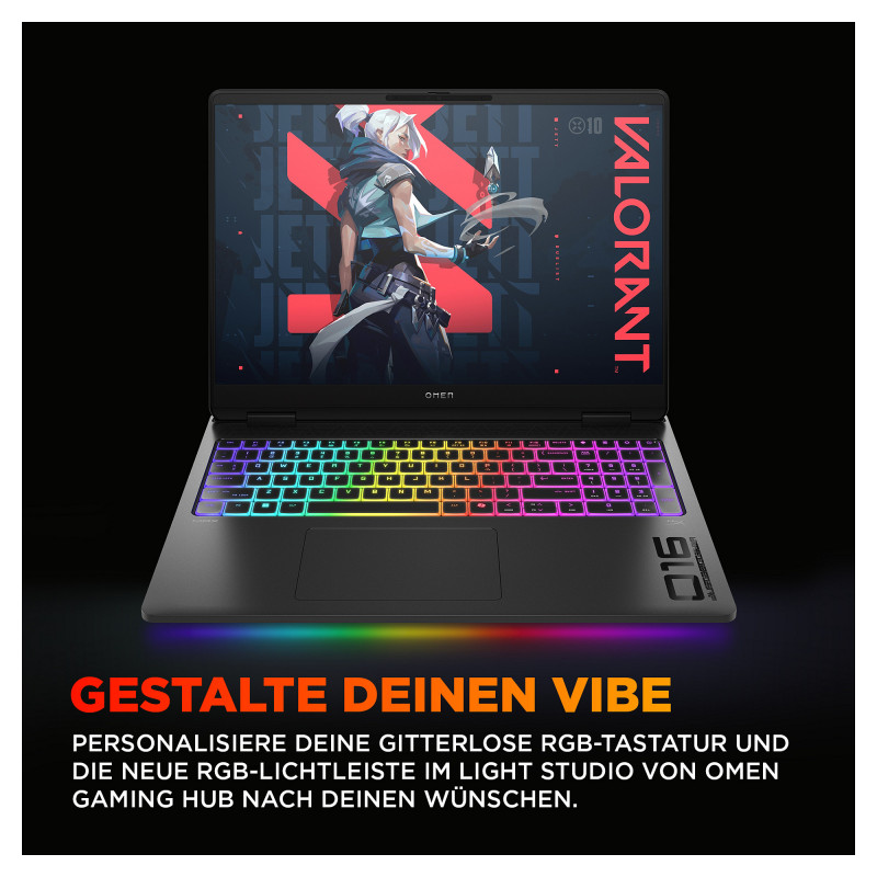 HP Omen MAX 16-ak0693ng BJ0V6EA#ABD nešiojamasis kompiuteris, AMD Ryzen AI 9 HX 375, 32 GB RAM, 1 TB SSD, NVIDIA GeForce RTX 5070 Ti