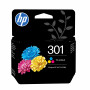 HP 301 originalių rašalo kasečių komplektas N9J72AE#LS1 (2 vnt.), juoda ir trispalvė