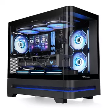 Thermaltake Arcus 190 TG ARGB Mini Tower PC korpusas, juodas, grūdintas stiklas