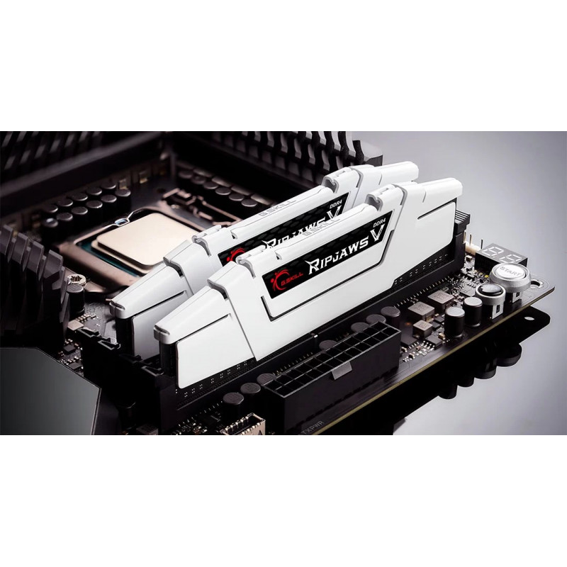 G.Skill Ripjaws V F4-3200C16D-16GVWB DDR4-3200 operatyviosios atminties rinkinys, 16 GB (2 x 8 GB), CL16, baltas