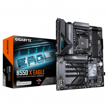 Gigabyte B550 X EAGLE pagrindinė plokštė su AM4 lizdu, DDR4, iki 128 GB