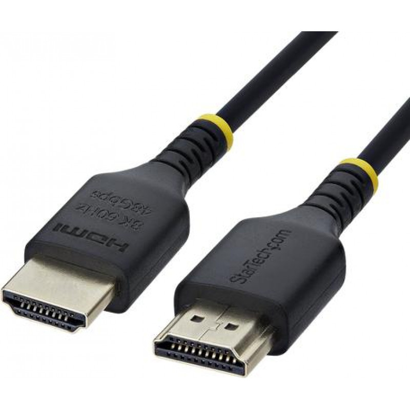 StarTech.com HDMI21-CBL-SLIM-50C plonas HDMI 2.1 laidas, 50 cm, juodas
