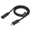 StarTech.com USB440GCMCF2F USB4 ilgiklis, USB-C kištukas – USB-C lizdas, 60 cm, juodas