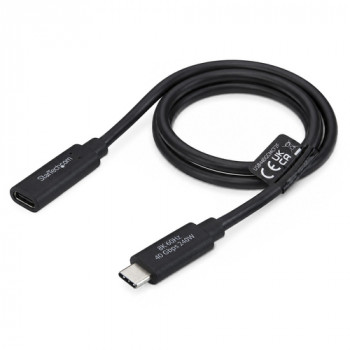 StarTech.com USB440GCMCF2F USB4 ilgiklis, USB-C kištukas – USB-C lizdas, 60 cm, juodas