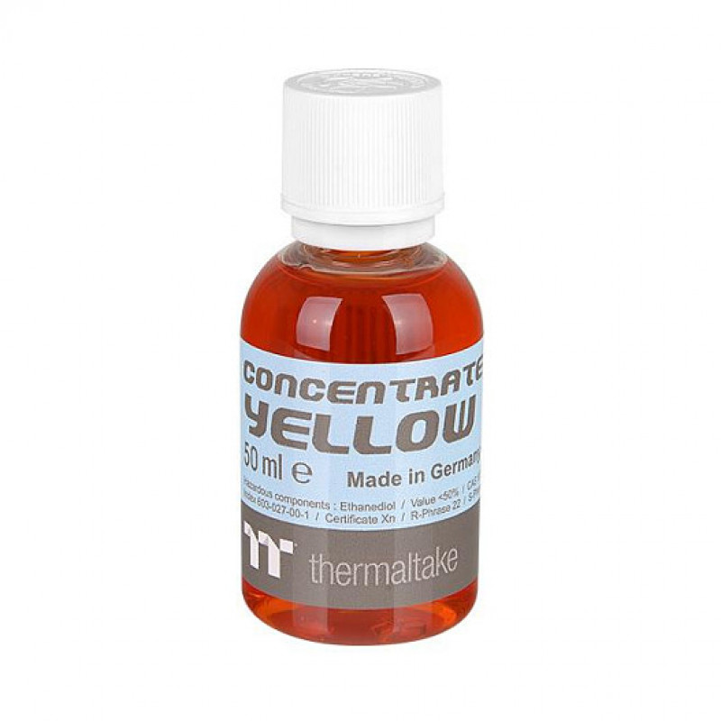 Thermaltake Tt Premium Concentrate aušinimo skysčio koncentratas, geltonos spalvos, 4 × 50 ml (CL-W163-OS00YE-A)