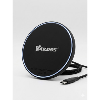 Vakoss MY5316K magnetinis belaidis kroviklis, 15 W, juodos spalvos