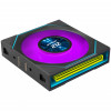 Lian Li UNI FAN SL-INF LCD FLEX Wireless kompiuterio korpuso aušintuvai (3 vnt.) su valdikliu, ARGB ir LCD, Reverse Blade, 120 mm, juodos spalvos