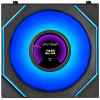 Lian Li UNI FAN SL-INF LCD FLEX Wireless kompiuterio korpuso aušintuvai (3 vnt.) su valdikliu, ARGB ir LCD, Reverse Blade, 120 mm, juodos spalvos