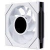 Lian Li UNI FAN SL-INF LCD FLEX Wireless kompiuterio korpuso aušintuvai (3 vnt.) su valdikliu, ARGB ir LCD, Reverse Blade, 120 mm, baltos spalvos