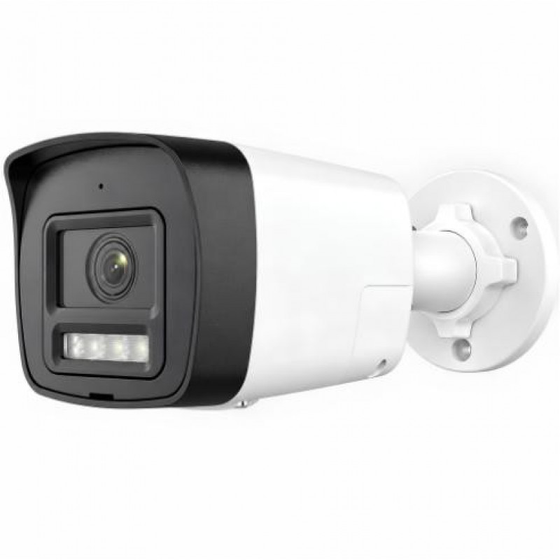 Miton NT-IP108CA-DL IP vaizdo kamera, 8 MP 4K, 2,8 mm objektyvas, IR ir baltas šviesos apšvietimas, IP67, PoE