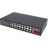 Getfort GF-120G-16P-240 PoE tinklo komutatorius, 16 x 10/100 PoE + 2 x GE + 2 x SFP, 240 W