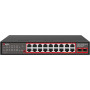 Getfort GF-220G-16P-240 PoE tinklo komutatorius, 16 x GE PoE + 2 x GE + 2 x SFP, 240 W