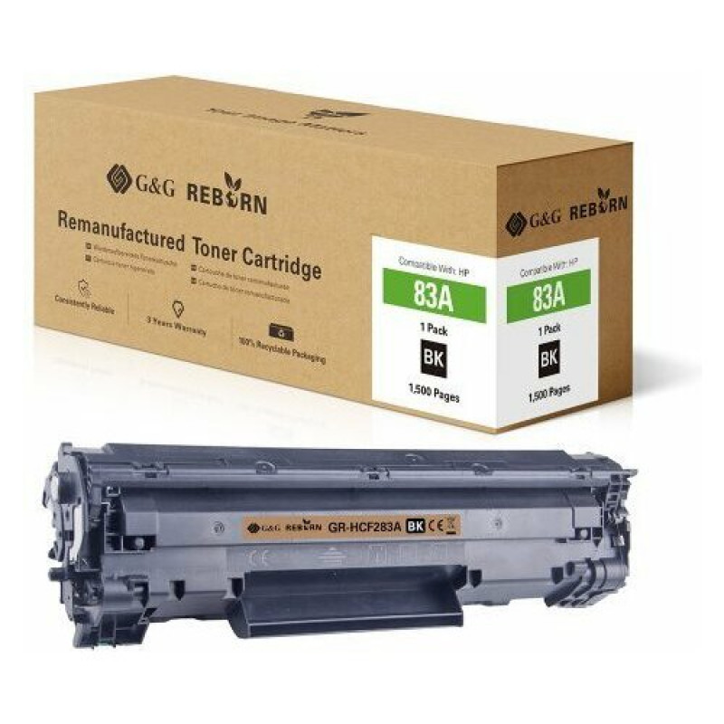 G&G perdirbta tonerio kasetė, skirta HP 83A CF283A