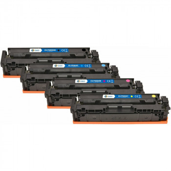 G&G suderinamos tonerio kasetės NT-PH203UBK/UC/UM/UY-B-V5-4-S1 (4 vnt.), juodos, žydros, purpurinės, geltonos