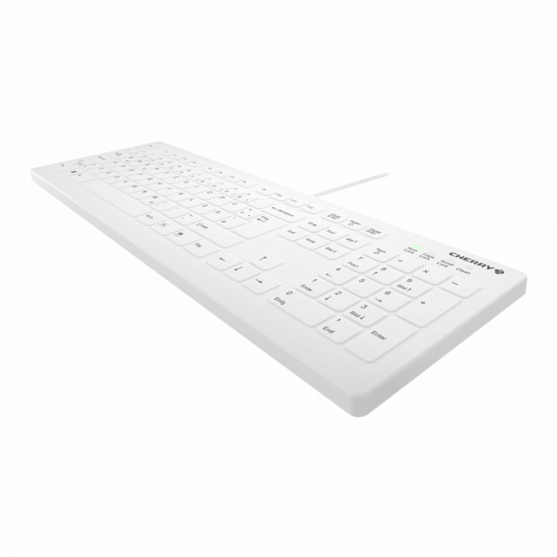 Cherry Contour Active Key AK-C8112-U1-W/EU medicininė klaviatūra su laidu, ES klavišų išdėstymas, balta