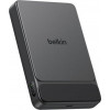 Belkin UltraCharge Pro Slim BPD022HQBK magnetinė išorinė baterija, 10000 mAh, juoda, su ekranėliu