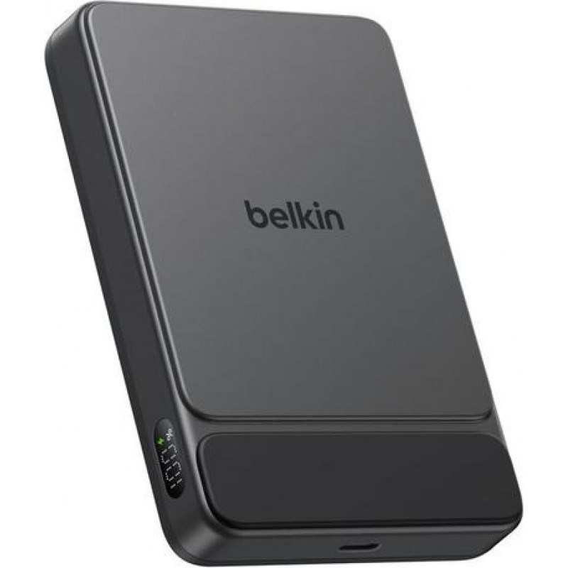 Belkin UltraCharge Pro Slim BPD022HQBK magnetinė išorinė baterija, 10000 mAh, juoda, su ekranėliu