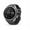 Garmin Fenix 9 Pro inReach išmanusis laikrodis, 51 mm, titaninis korpusas, grafito ir juodos spalvos silikoninis dirželis