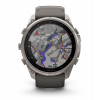 Garmin Fenix 9 Pro inReach išmanusis laikrodis, 51 mm, titaninis korpusas, grafito ir juodos spalvos silikoninis dirželis