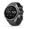 Garmin Fenix 9 Pro išmanusis laikrodis, 47 mm, titaninis korpusas, grafito ir juodos spalvos silikoninis dirželis